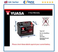 Car Battery YBX3027 Yuasa Genuine Top Quality Guaranteed New