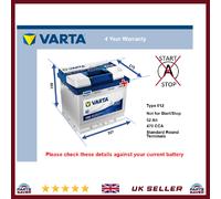 Battery fits HONDA CONCERTO ACCORD CR-V Varta 012 470A 52Ah Quality New