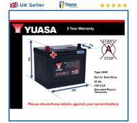 Battery fits SSANGYONG ACTYON 2.0D 07 to 13 Yuasa 009R 540A 60Ah 3Yr Warranty