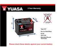 Car Battery YBX3027 Yuasa Genuine Top Quality Guaranteed New