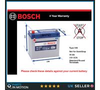 Battery fits TALBOT SAMBA EXPRESS 180 160 SUNBEAM AVENGER Bosch 049 New