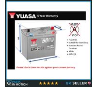 Car Battery YBX5053 Yuasa Genuine Top Quality Guaranteed New