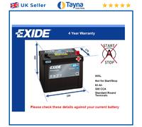 Exide Ea654 Starter Battery
