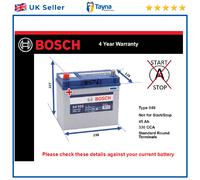 0 092 S40 230 Starter Battery Fits Autobianchi Y10 Honda CRX MK2 Capa Logo Bosch