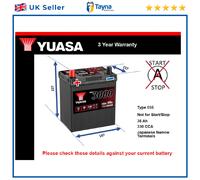 Battery fits SUZUKI WAGON R 1.0 1.3 1.3D 2001 on Yuasa 055 330A 36Ah Quality New