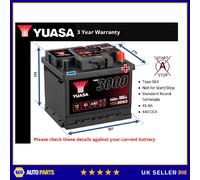 Battery fits TOYOTA YARIS VERSO YARIS CROSS COROLLA YARIS 2000 on Yuasa 063 New