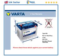 Battery fits TALBOT EXPRESS 1.9D 2.5D 82 to 94 Varta 069 630A 70Ah 4Yr Warranty