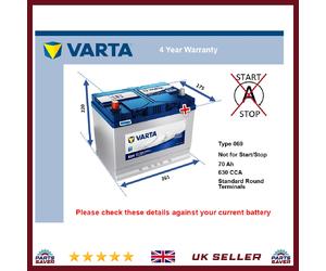 Battery fits TRIUMPH STAG TR8 2000 TR2 TR3 TR5 TR4 2500PI 2500 069 New