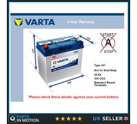 Battery fits TRIUMPH TR7 SPITFIRE TR8 ACCLAIM TR6 TOLEDO 2000 Varta 049