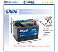 Battery fits VAUXHALL ASTRA INSIGNIA MOKKA CORSA MERIVA TIGRA NOVA 075