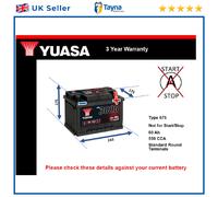Battery fits VAUXHALL MERIVA ASTRA MOKKA TIGRA AGILA CALIBRA SIGNUM 075
