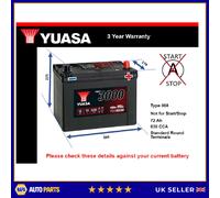 Battery fits VAUXHALL MONTEREY FRONTERA 3.2 2.2D 3.1D 91 to 04 Yuasa 068 600A