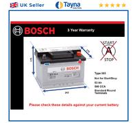 Battery fits RENAULT MEGANE 1.4 1.6 2.0 1.5D Bosch 065 500A 53Ah Quality