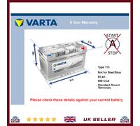Battery fits OPEL ASTRA VECTRA VIVARO INSIGNIA ZAFIRA Varta 115 800A New