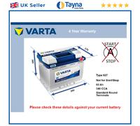 Battery fits DACIA DOKKER NOVA LODGY SHIFTER SOLENZA LOGAN EXPRESS 027