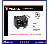 Battery fits VOLVO XC60 C30 V50 V60 XC70 S40 V40 V70 850 940 Yuasa 027