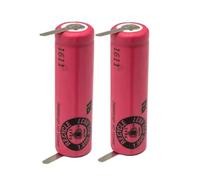 Battery for 3.7V 740mAh Pro 2 Type 3766 iO4 iO5 iO6 iO7 iO8 iO9 iO10 3758 3759 Electric Toothbrush Compatible with Braun Oral-B(with Soldering feet,2pcs)