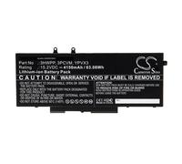 Battery for Dell Latitude 5401 5510 0XVWN 5501 5510 0KW33 5510 0WD19 4150mAh