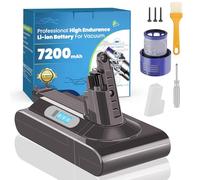 Battery for Dyson V10 7200mAh V10 Animal/Absolute/Motorhead SV12 Fluffy Replacement Battery for Stick Vaccuum Cleaner SV12 (Not for SV10)