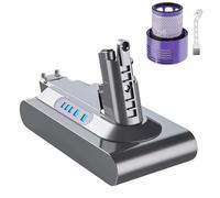 Battery for Dyson V10 Vacuum Cleaner Series V10 Animal V10 Absolute V10 Motörhead V10 Fluffy V10 Total V10 Cyclone, Replacement Battery for Handheld Vacuum Cleaner with a Filter and a Brush
