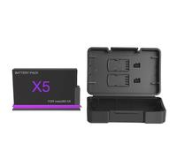 Battery for Insta360 X5(Upgraded version 2800 mAh) Extended Shooting Time, Compatible with Original Chargers (1PCS,Black)