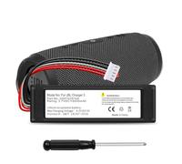 Battery for JBL Charge 3, 2025 Upgraded 6500 mAh Ultra High Capacity High-Performance Li-ion Replacement Battery for JBL Charge 3 Speakers (Black, Charge 3 Battery, A)