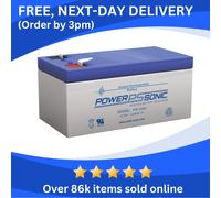 Battery for National Power Corp GT016T4 Emergency Lighting IPowerSonic 12V 3.4Ah