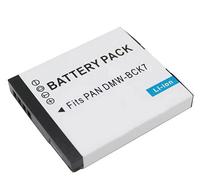 Battery for Panasonic LUMIX DMC-FX90, DMC-S1, DMC-S2, DMC-S3, DMC-S5, DMC-SZ1, DMC-SZ02, DMC-SZ5, DMC-SZ7, DMC-TS20, DMC-TS25, DMC-TS30, DMC-FX80 Camera - Replacement for DMW-BCK7 Battery