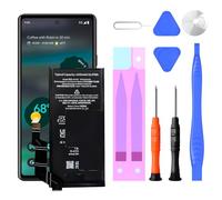 Battery for Pixel 6A，4410mAh Replacement Battery for Google Pixel 6A Model GX7AS, GB62Z, G1AZG, GB17L with Repair Tool Kit