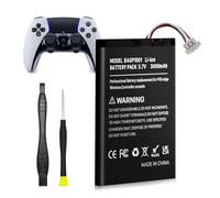 Battery for PS5 Edge, 3000mAh Upgrade High Capacity Replacement Battery for Sony PlayStation 5 DualSense Edge CFI-ZCP1 Wireless Controller with Tool Kit (Pack of 1)