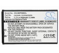 Battery for Swissvoice ePure fulleco DUO 043048 SV20405855 3.7V 650mAh