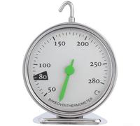 Battery-Free Oven Thermometer 50-280°C Clear for dial Battery-Free(Green) | 430 stainless steel body, 50-280°C range, high heat resistance, for daily roasting