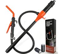 Battery Fuel Transfer Pump Up to 3 GPM Electric Fuel Pump, Adjustable Flow Multi-Function Fuel Syphon Pump for Water Oil Diesel Gasoline