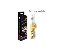 (Battery Gold) Telescopic Dildo Vibrator G-Spot Rabbit Vibrator Clitoris Stimulator Vaginal Massager Sex Toys for Women Female Masturbation