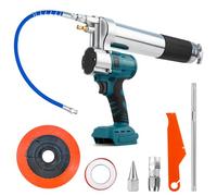 Battery Grease Gun, 13000 PSI Grease Gun, Battery Operated, Electric Grease Gun, Compatible with Makita 18 V Lithium Battery, 30 cm Hose and Quick Release Coupling (without Battery)