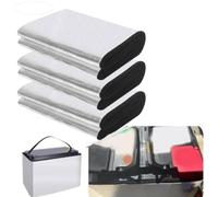 Battery Heat Shield Insulation Set with Double Fireproof Aluminum Foil and Cotton Layers, Cold-Resistant Thermal Blanket for Vehicle Battery Safety (2PCS)