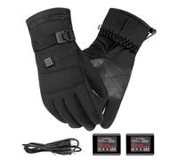 Battery Heated Gloves for Men, Electric Heated Gloves | Rechargeable 3.7V Heating Gloves, Battery Gloves with 3 Temperature Levels - Winter Touch Screen Thermal Gloves for Women