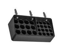 Battery Holder Battery Storage Box 12AA for Multiple Batteries Wall Mounted Dispenser Container Easy Access Mount Case