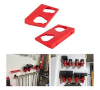 Battery Holder Mount, for M12 Battery Mount for 12V Lithium-Ion Dual Slot Wall Storage Bracket Holder Efficient Organizer for Power Tool Battery Workshop(2pcs)