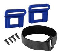 Battery Holder Mount Hold Down Retainer with Battery Strap 9628 1/8 for Trax-xas for Sledge MAXX for SLASH 6S RC Car Upgrade Part(Blau)