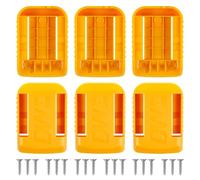 Battery Holder Mounts,6 Pack Heavy Duty Battery Mount Hanger Storage Rack Compatible with DeWalt 18V/54V Batteries (DCB184, DCB182, DCB181),Batteries Storage Organiser Rack for Workshop,Van,Jobsite