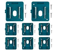 Battery Holder Mounts,8 Pack Heavy Duty Battery Mount Hanger Storage Rack Compatible with Makita 14.4V - 18V Batteries,Power Tool Battery Storage Organiser Rack for Workshop,Van,Jobsite