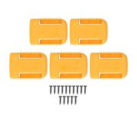 Battery Holder Set 5 Pieces, ABS Plastic 20V 60V Mount Dock for Lithium Ion Batteries - Durable Support, Easy Installation, Ideal for Power Tools Storage