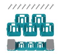 Battery Holder Storage Solution for 18V Batteries, 5 Pack Wall Mount for Easy Access and Organization (Blue )