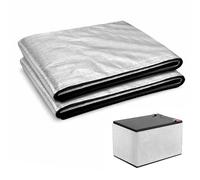 Battery Insulation Set, 18 cm x 1 m Insulation Heat Shield, Battery Blanket Insulated, Cold-Resistant, Flame Retardant, Self-Adhesive Radiator Reflective Film for Car, Truck, Motorhome (2 Pieces)