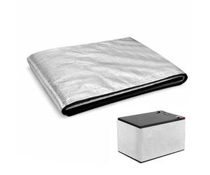 Battery Insulation Set, 18 cm x 1 m Insulation Heat Shield, Battery Blanket Insulated, Cold-Resistant, Flame Retardant, Self-Adhesive Radiator Reflective Film for Car, Truck, Motorhome (1 Piece)