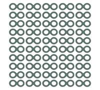Battery Insulators Paper Pack with 100 Rings on Single Sheet, Hollow Gasket Designed for Battery Insulation and Short Circuit Protection (H)