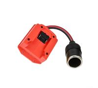 Battery Interface Adapter with Step Down Converter for Dewalt 18V/20V Batteries, Delivers Stable 12V DC Output with 10A Max Current for Automotive Applications (Red)