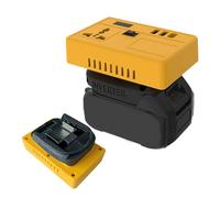 Battery Inverter, Portable Power Converter, 21V to 220V Adapter, Built-In Phone Charger, Compact Backup Supply, 1 Pack, Home, Travel, Outdoor Adventure, RV Use and More