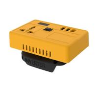 Battery Inverter, Portable Power Converter System, 21V to 220V Voltage Step Up Device Compact Design, DC to AC Conversion Module, Travel Backup Power Accessory, Home RV Outdoor 4.92x3.15x2.36 inches
